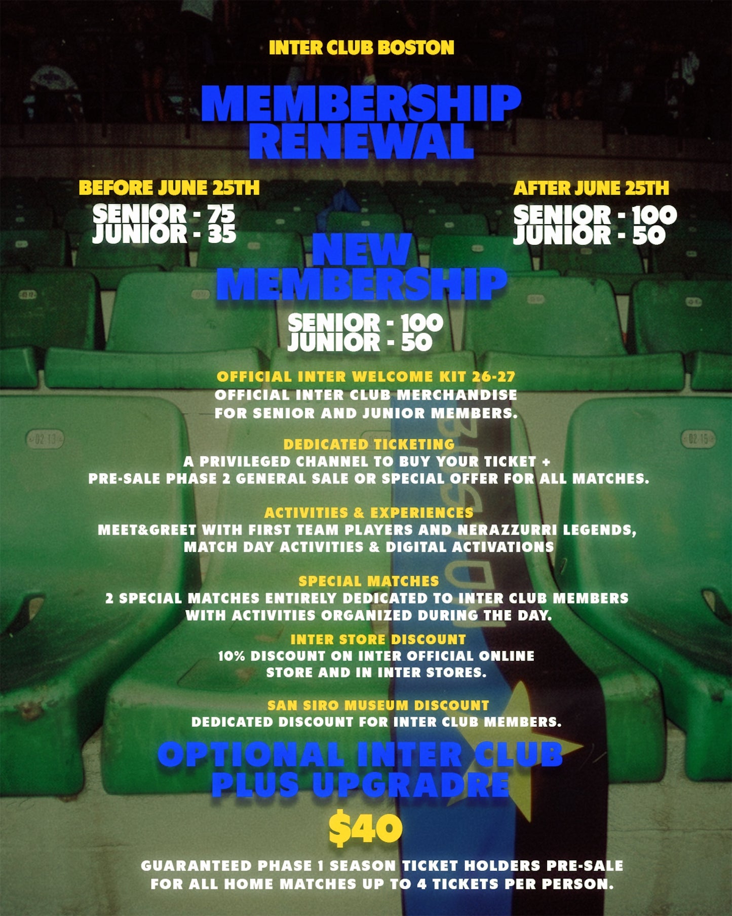 INTER CLUB MEMBERSHIP 26-27